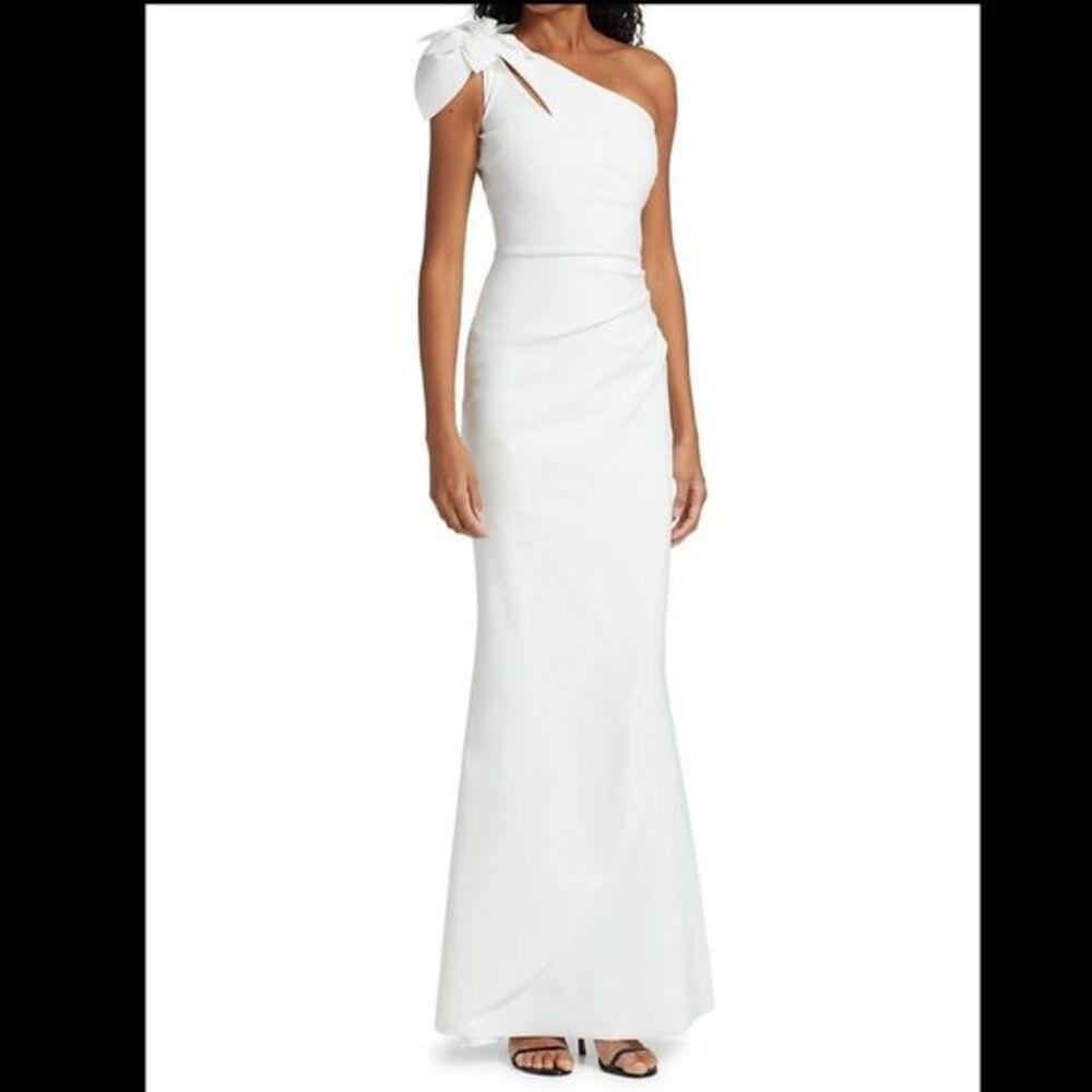 NWT Chiara Boni La Petite Robe Gosia One-Shoulder Gown SIZE US4 $995